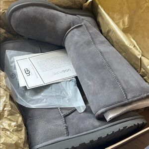 UGG Charcoal Suede Boots